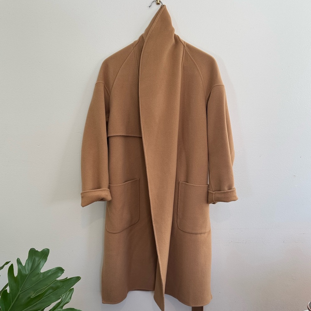 Mackage Thalia Wool Belted Robe Coat - Picture 7 of 12